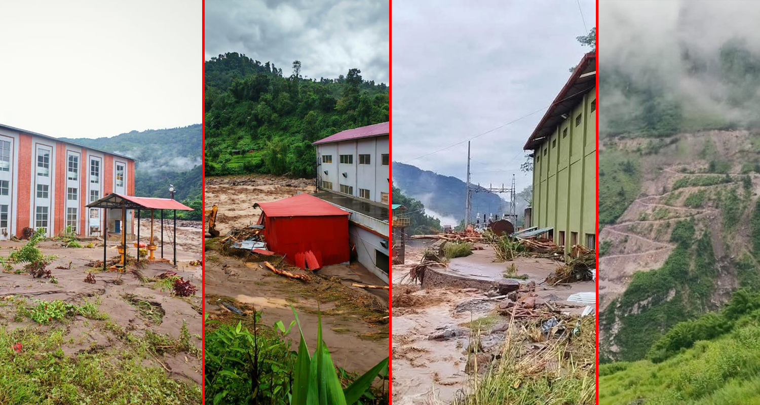 तीन दिनको बाढीले ५१८ मेगावाट क्षमताका ३२ आयोजनामा ठूलो क्षति, इलामका मात्रै १६ (विवरणसहित)