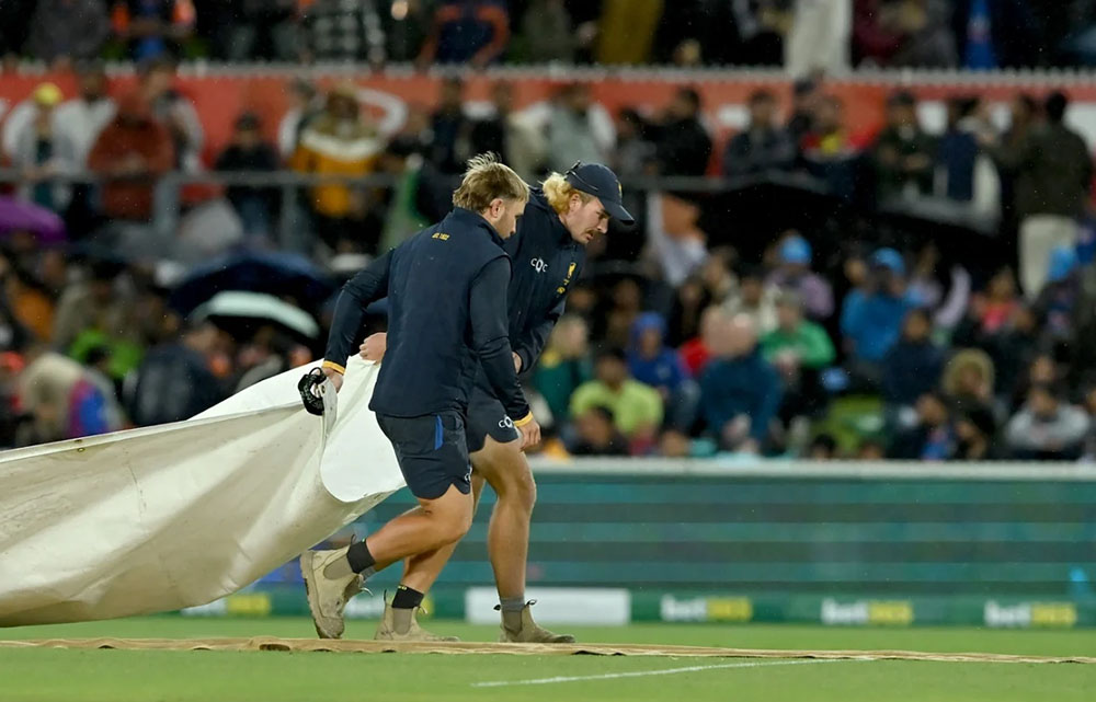 भारत र अष्ट्रेलियाबीचको टी–२० खेल वर्षाका कारण रद्ध