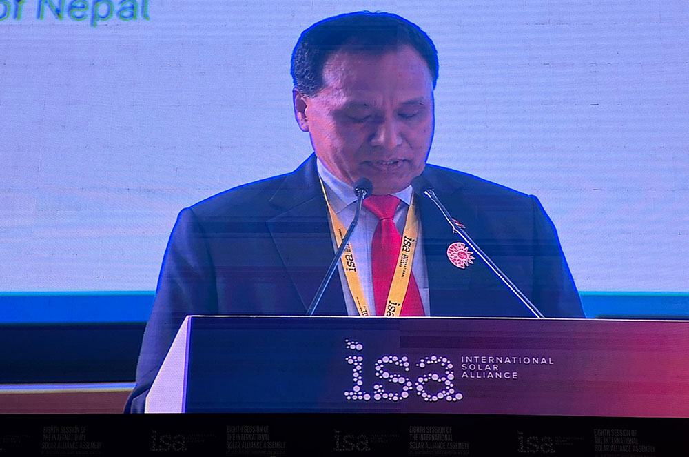 नेपालको नविकरणीय ऊर्जामा लगानी गर्न अन्तर्राष्ट्रिय समुदायलाई मन्त्री घिसिङको आह्वान