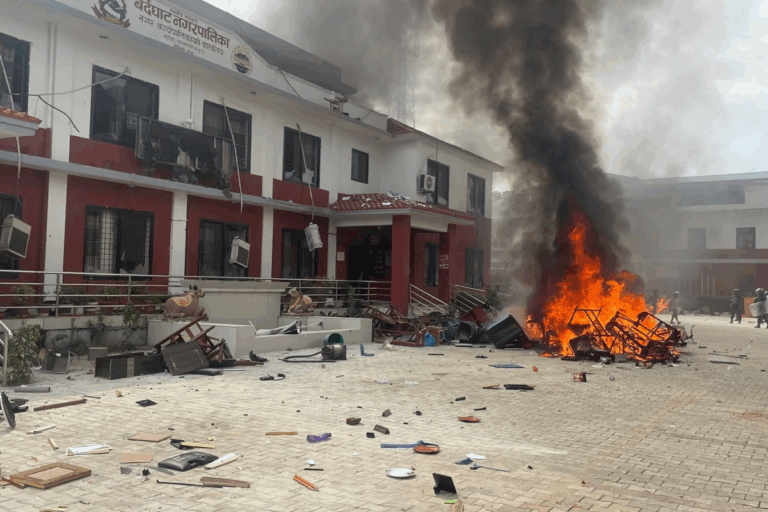 जेनजी आन्दोलनमा आगजनी तोडफोडबाट नवलपुरमा ५८ करोडको क्षति