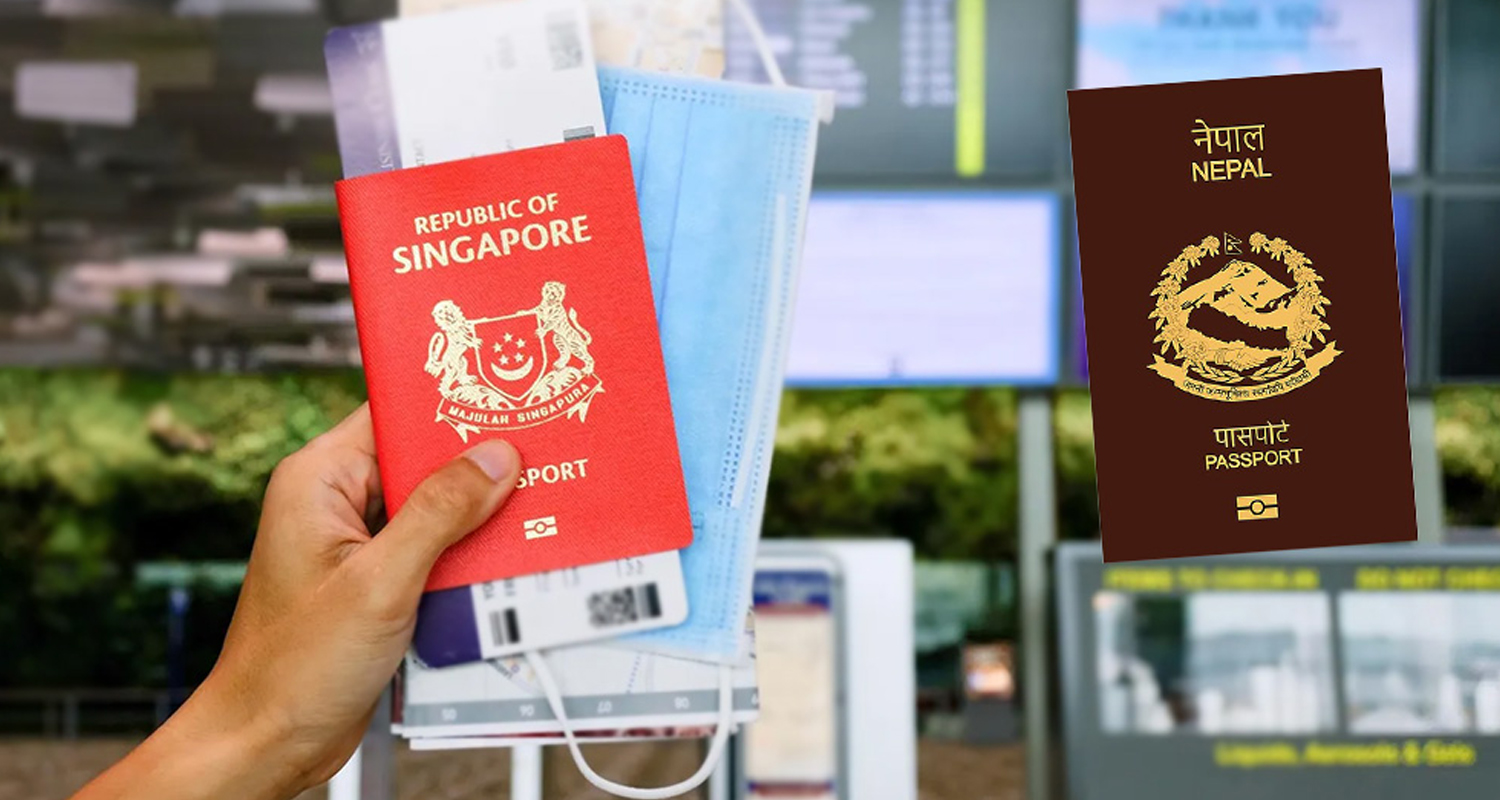 पासपोर्ट सूचकाङ्कको टप टेनबाट बाहिरियो अमेरिका, सिङ्गापुर शीर्ष स्थानमा, नेपाल झन् कमजोर