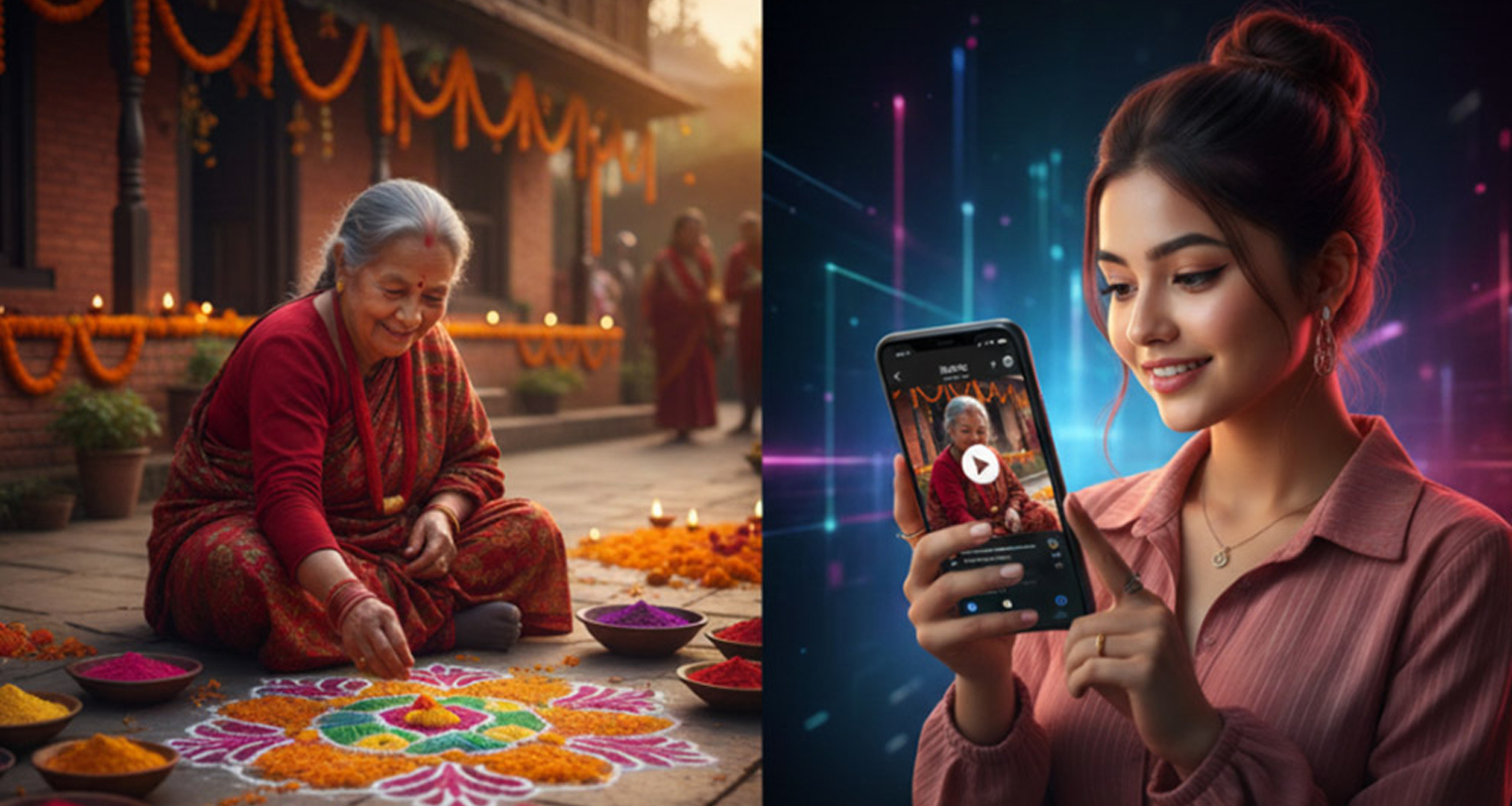 प्रकाश, फूल र रङ्गोलीमा झल्किन्छ तिहारको भावना