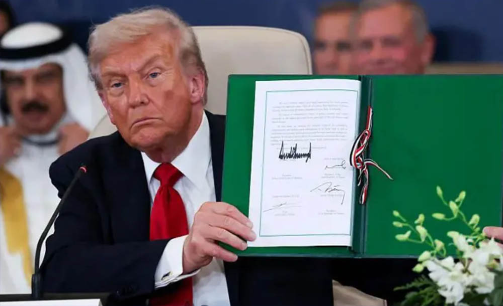 गाजामा शान्ति पुनर्स्थापना गर्ने घोषणापत्रमा हस्ताक्षर