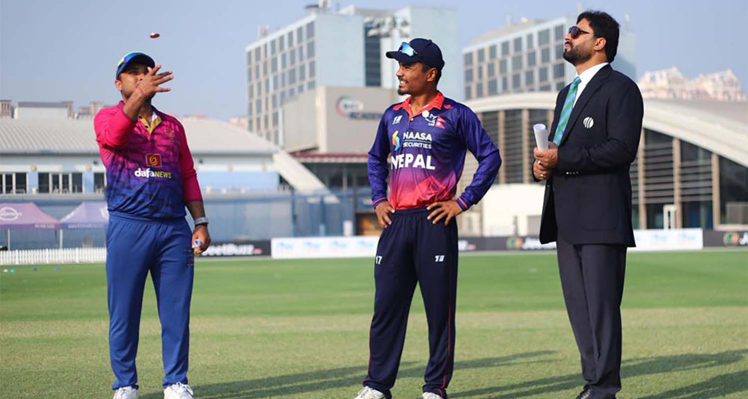 विश्वकप लिग-२: युएईविरुद्ध नेपालले पहिला ब्याटिङ गर्दै