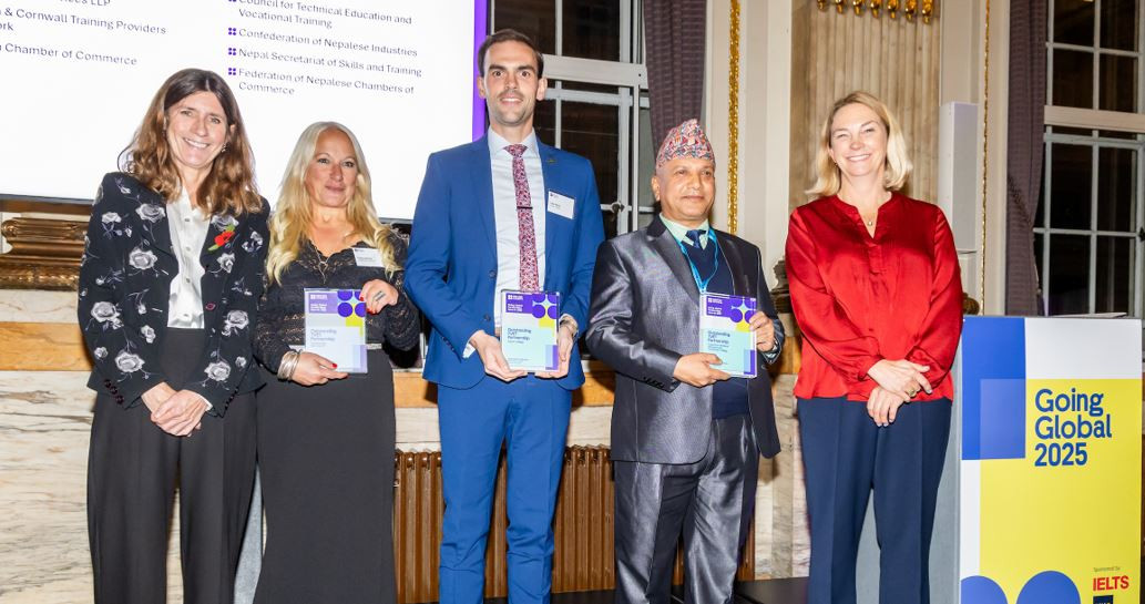बेलायत–नेपाल साझेदारीलाई ब्रिटिस काउन्सिल गोइङ ग्लोवल पार्टनरसीप अवार्ड