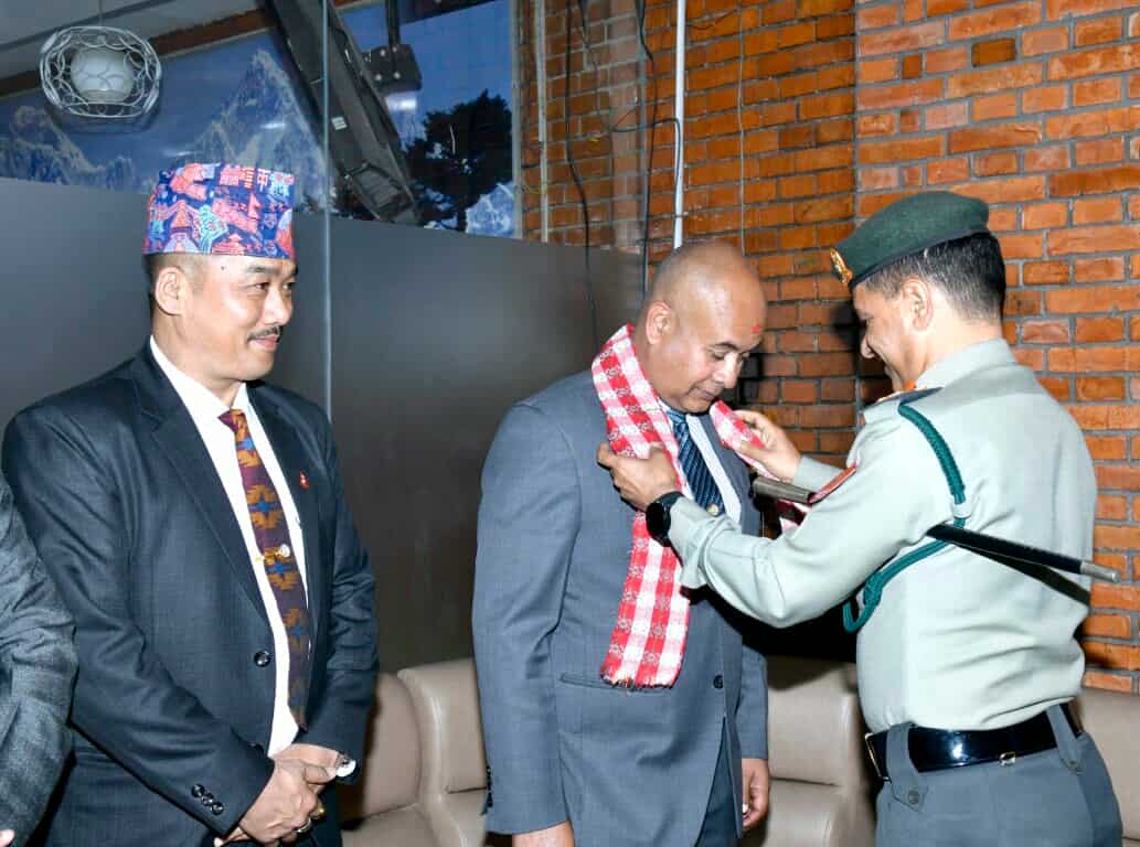 सशस्त्र प्रहरी महानिरीक्षक राजु अर्याल भारत प्रस्थान