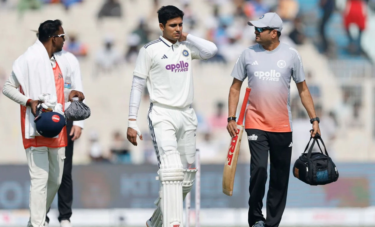 कप्तान गिल दक्षिण अफ्रिकाविरुद्धको दोस्रो टेस्टबाट बाहिरिए