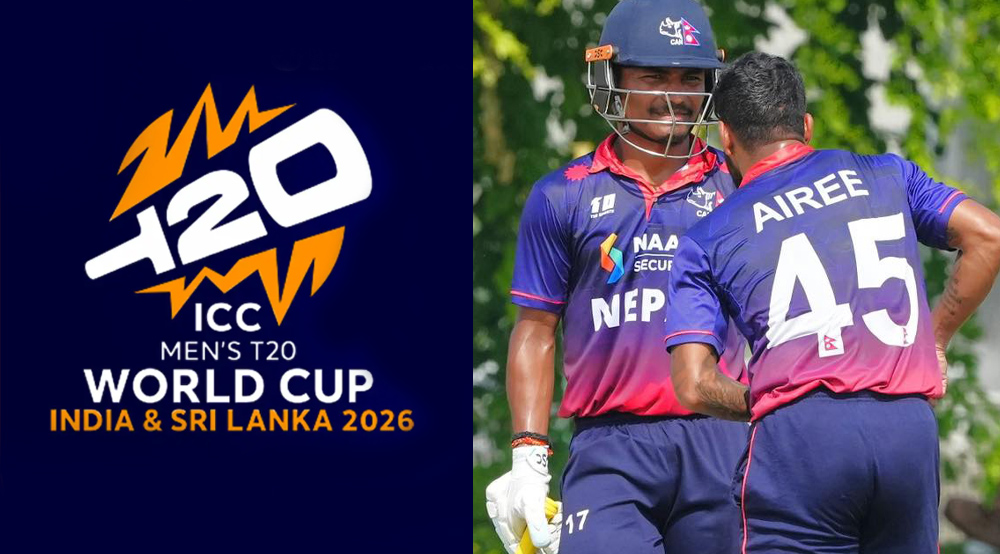 आइसीसी टी-२० विश्वकपमा यस्तो छ नेपालको समुह चरणको खेल तालिका