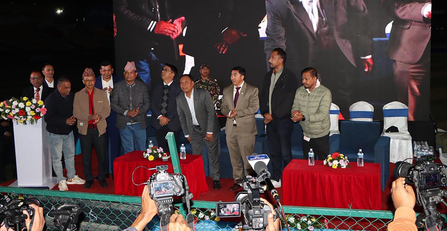 टीयू क्रिकेट मैदानको फ्लडलाइट उद्घाटन (तस्बिरहरू)