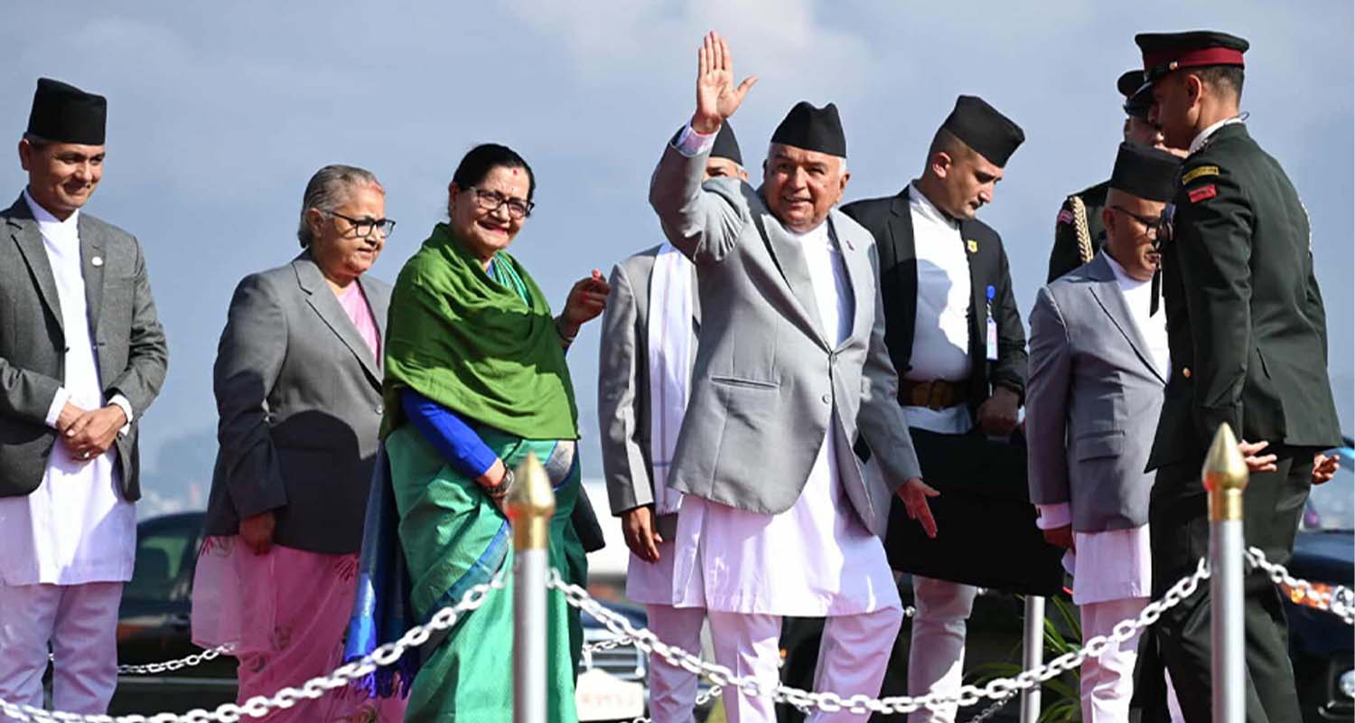 राष्ट्रपति पौडेल स्वदेश फिर्ता