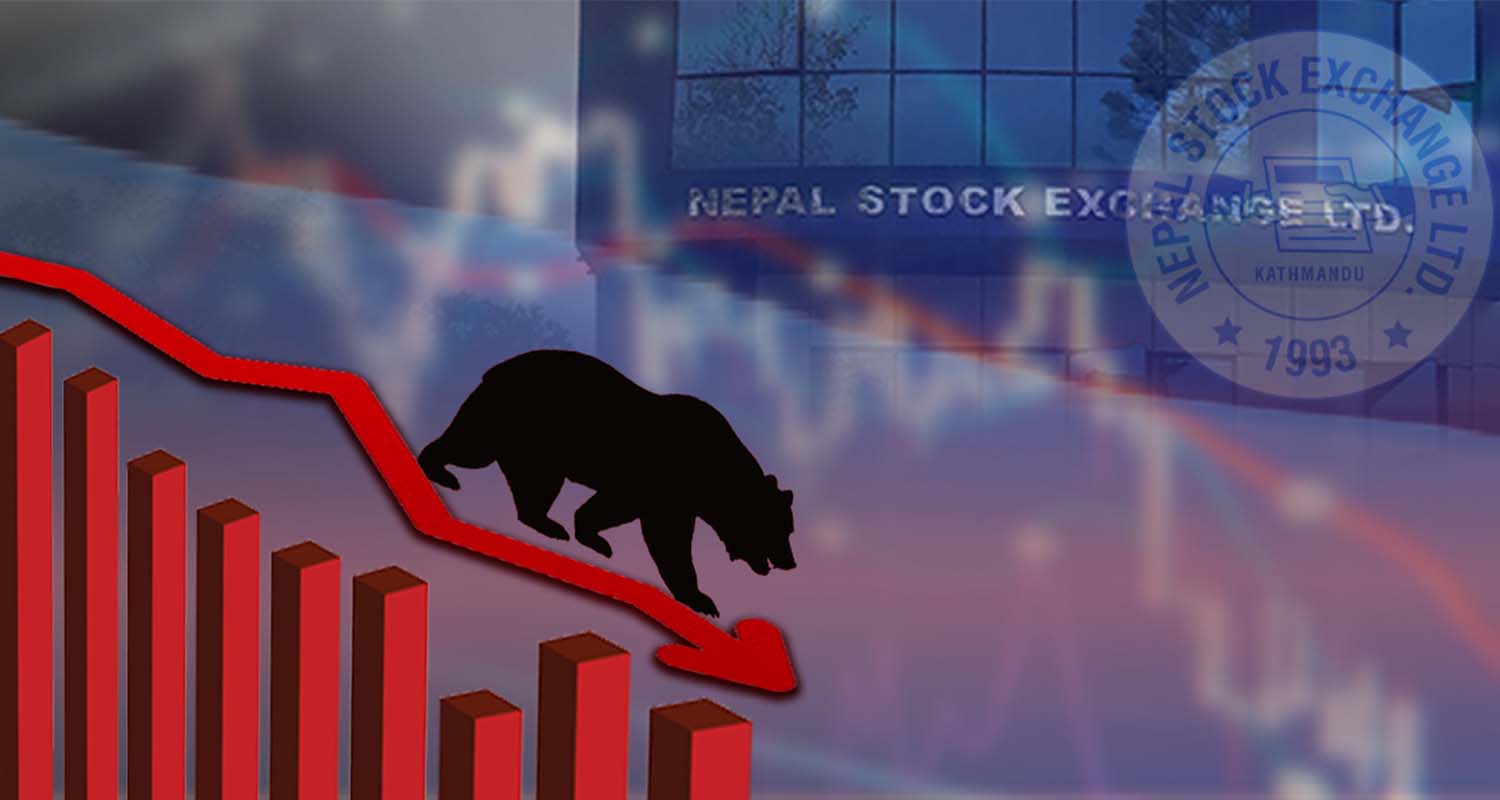 २७ अंक घटेर सेयर बजार सूचक २५ सयको विन्दुमा