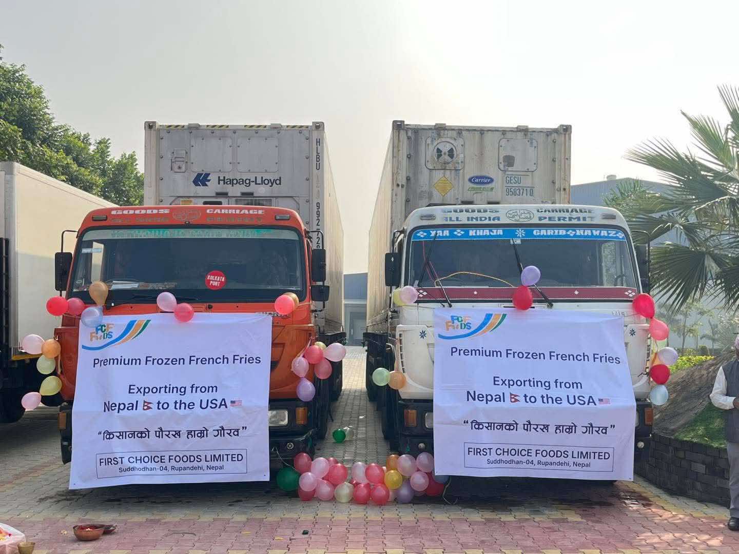 नेपालमा उत्पादन भएको फ्रोजन फ्रेन्च फ्राइ अमेरिका निर्यात