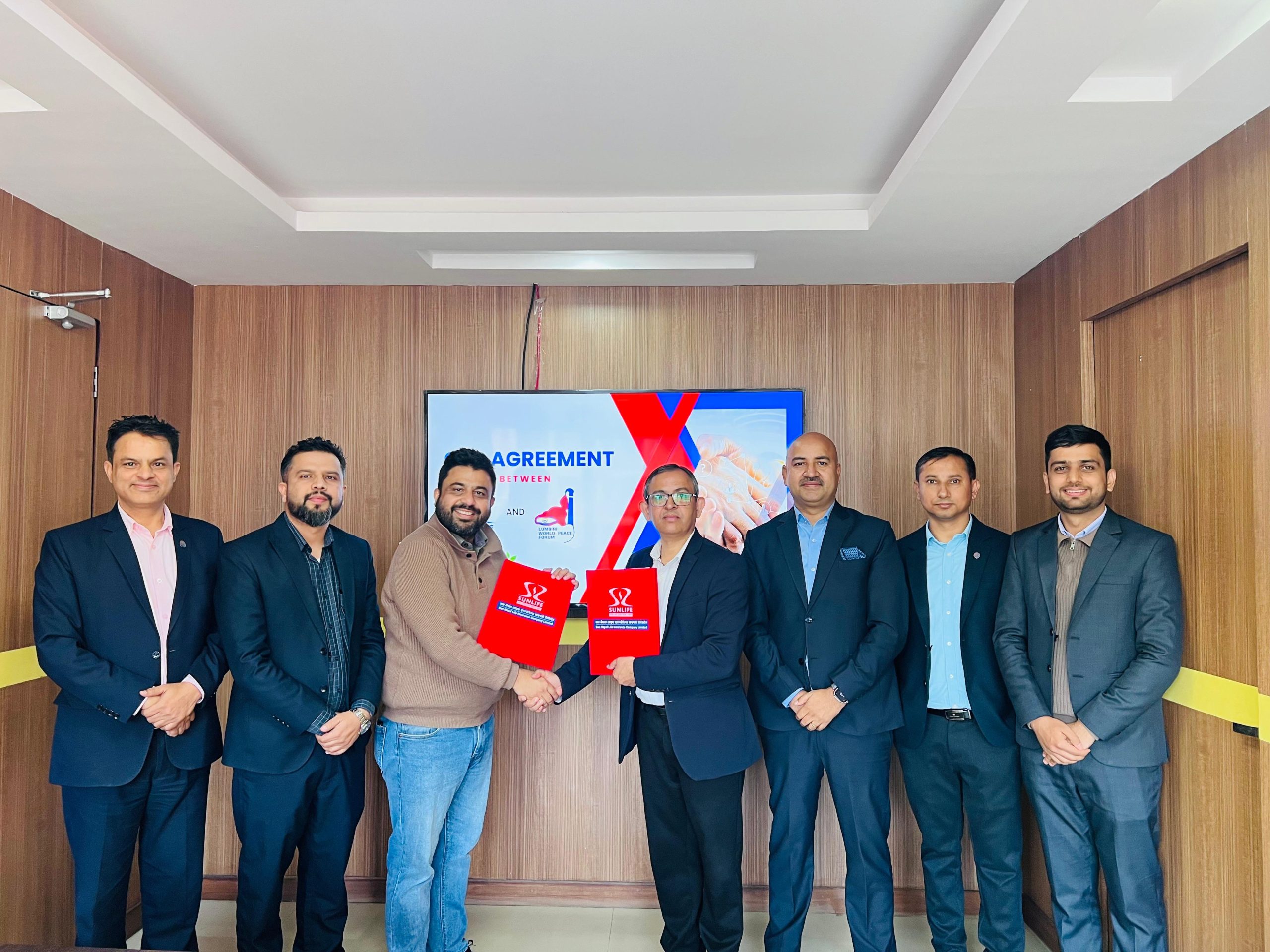 सन नेपाल लाइफ इन्स्योरेन्स र लुम्बिनी वल्र्ड पीस फोरम बीच सहकार्य