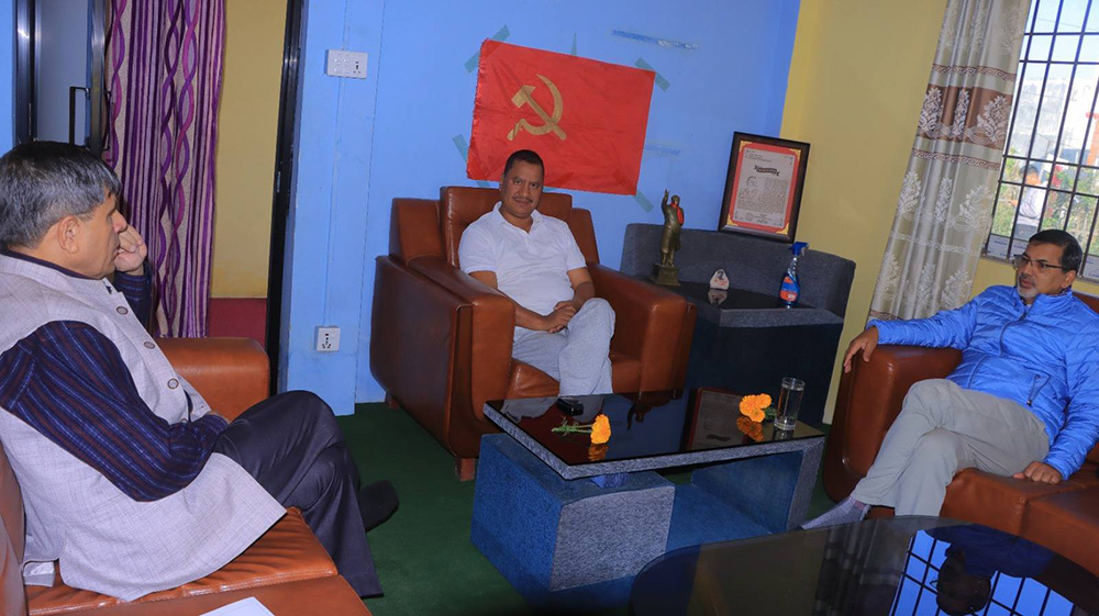 विप्लव, घनश्याम र जनार्दन सहकार्य गर्दै अगाडी बढ्ने प्रतिबद्धता