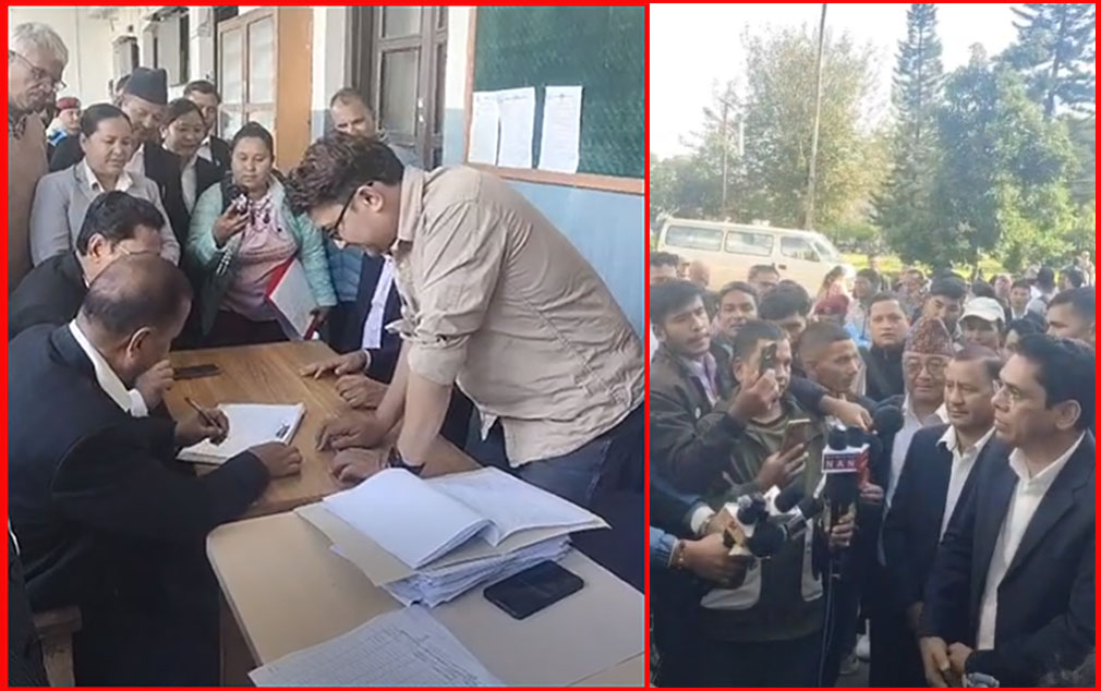 विप्लवसहितका नेताहरुले गरे निर्वाचन आयोग पुगेर सनाखत