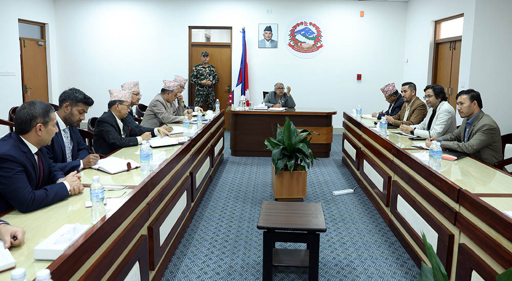 राहदानीको अवस्थाबारे परराष्ट्र मन्त्रालय र राहदानी विभागका अधिकारीसँग प्रधानमन्त्री कार्कीको छलफल