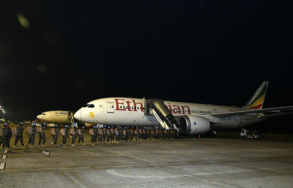 सेन्ट्रल अफ्रिकन रिपब्लिकमा तैनाथ नेपाली शान्ति सैनिकहरुको अदलीबदली