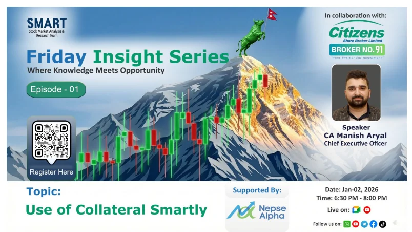 स्मार्ट ग्रोथ भेन्चरको स्मार्ट फ्राइडे इन्साइट सिरिजको पहिलो एपिसोडमा सीए अर्याल