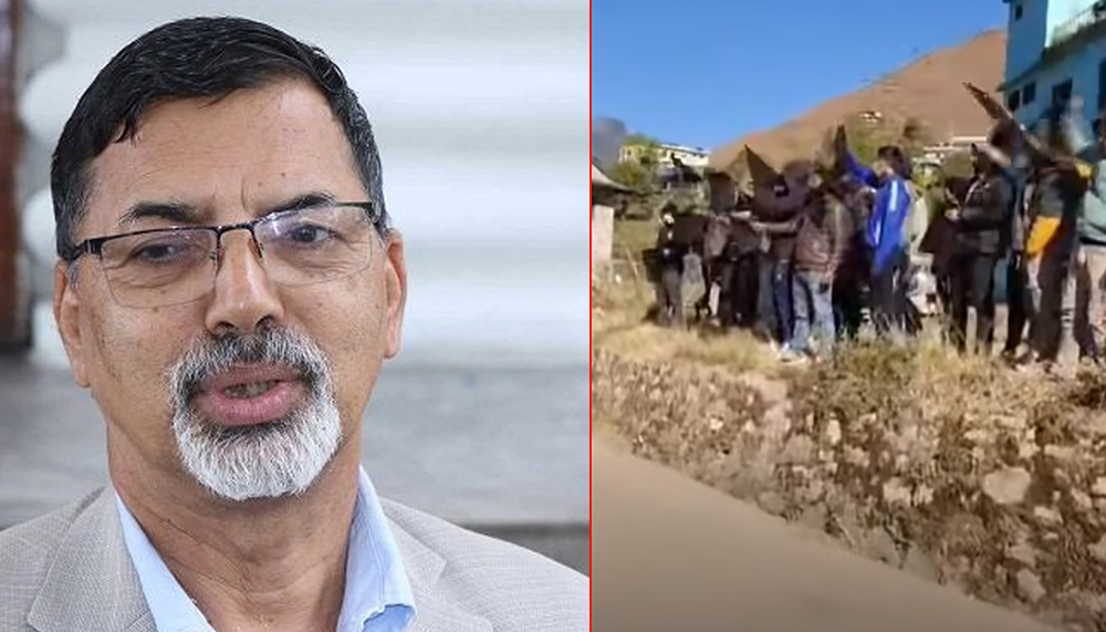 प्रचण्ड छोडेका जनार्दन शर्मालाई गृह जिल्लामा कालो झण्डा