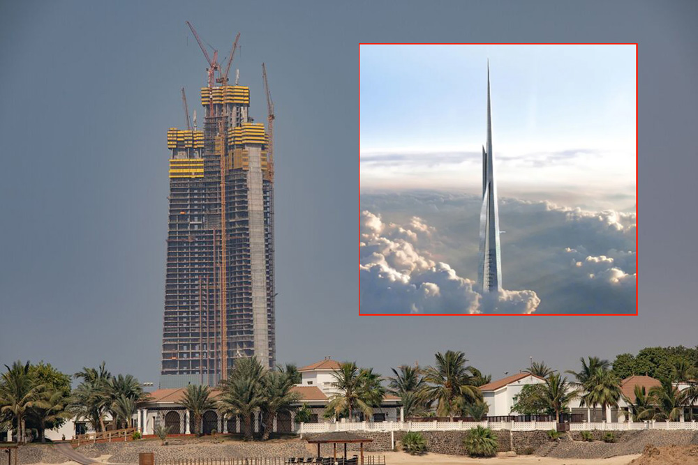 बुर्ज खलिफाभन्दा अग्लो टावर साउदी अरबमा बन्दै