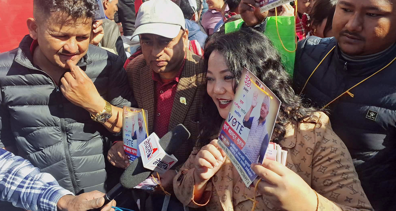 ज्योती मगर पनि एमाले उम्मेदवारको प्रचारमा