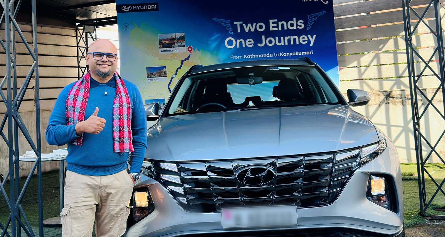 १३ दिनको रोमाञ्चक रोड ट्रिप: हुन्डाई टक्सनमा काठमाडौं–कन्याकुमारीको सफर