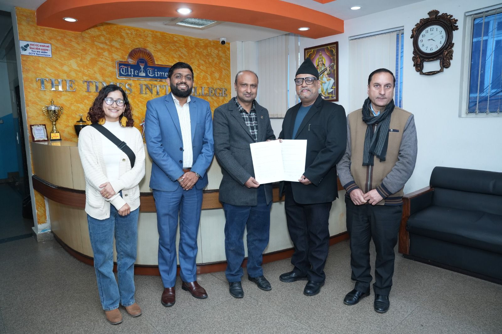 नेपालमा साइबर सुरक्षा शिक्षा प्रदान गर्न टाइम्स कलेज र वान कभरवीच समझदारी