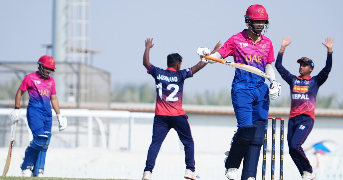 नेपाल एसीसी यू–१९ प्रिमियर कपको फाइनलमा युएईसँग पराजित