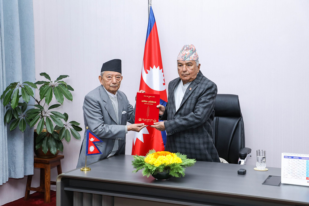 राष्ट्रपति पौडेल समक्ष राष्‍ट्रिय मानव अधिकार आयोगको प्रतिवेदन पेश