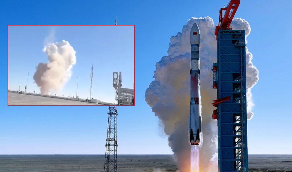 चीनको पहिलो रकेट प्रक्षेपण असफल: पृथ्वीमा फर्कने क्रममा बूस्टर विस्फोट