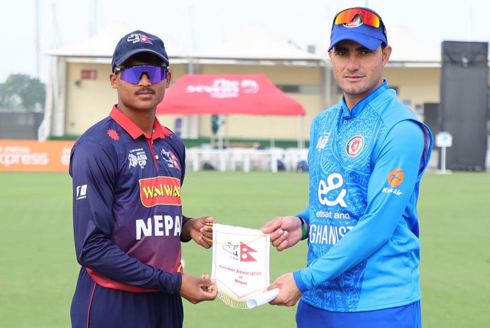 यू–१९ एशिया कप: नेपालले अफगानिस्तानलाई दियो १२५ रनको लक्ष्य
