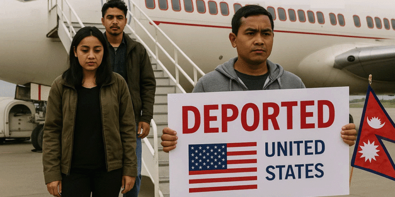 अमेरिकाले ७५ नेपालीलाई फेरि गर्‍यो डिपोर्ट