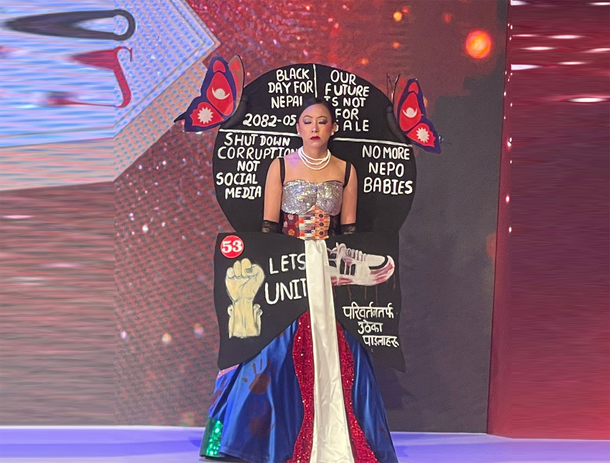 र्याम्पमा उठ्यो नागरिक आवाजः फेसन शोमार्फत भ्रष्टाचारविरुद्ध सशक्त सन्देश