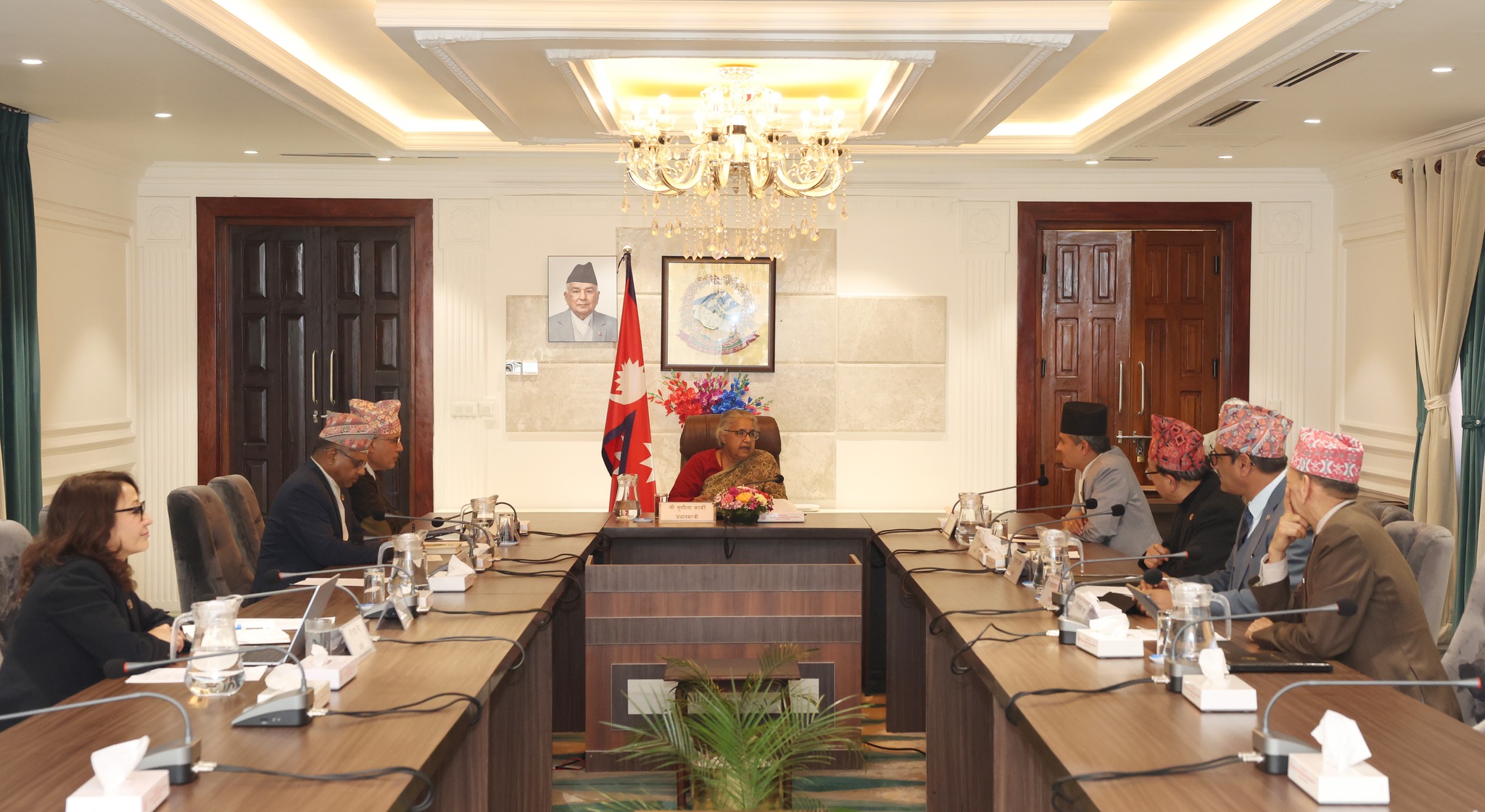 मन्त्रिपरिषद्को बैठक बालुवाटारमा जारी