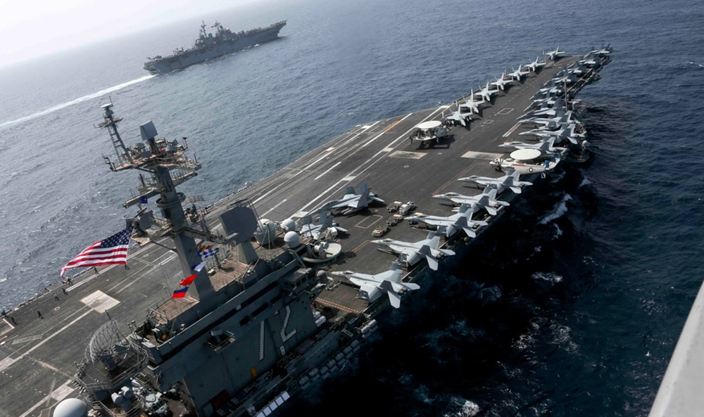 इरान नजिक पुग्यो अमेरिकी युद्धपोत