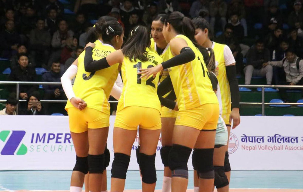 एनभीए भलिबल च्याम्पियनसिप: महिलातर्फको फाइनलमा पुलिस र न्यु डायमण्ड भिड्ने