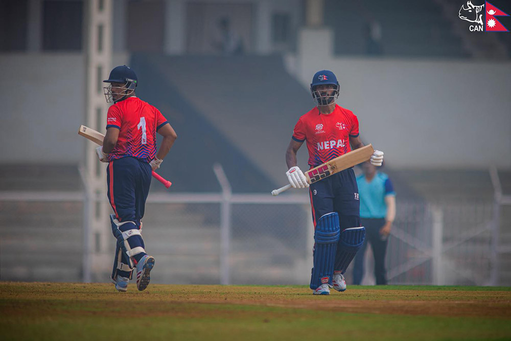 नेपालले मुम्बई–११ लाई दियो १८४ रनको लक्ष्य