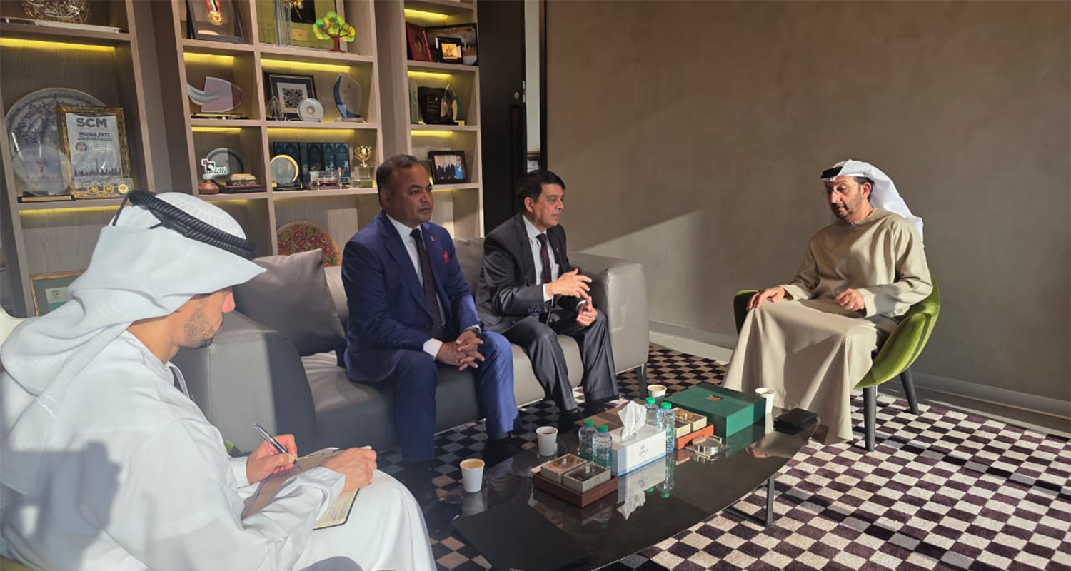 महासंघका अध्यक्ष ढकाल र यूएई अर्थ मन्त्रालयका अन्डर–सेक्रेटरीबीच भेटवार्ता