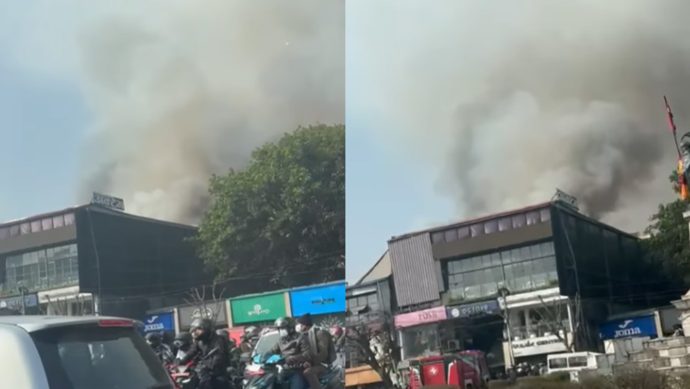 दरबारमार्गमा आगलागी, नियन्त्रणको प्रयास जारी