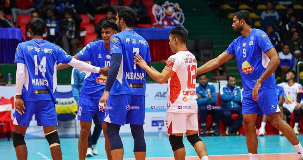 एनभीए भलिबल च्याम्पियनसिप: पुरुषतर्फ पुलिसलाई हराउदै हेल्प नेपाल फाइनलमा