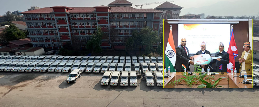 भारतले नेपाललाई निर्वाचनका लागि दियो २५० एसयूभी र डबल–क्याब पिकअप