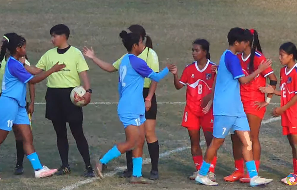 यू–१९ महिला साफ च्याम्पियनसिप: नेपाल भारतसँग १–० ले पराजित