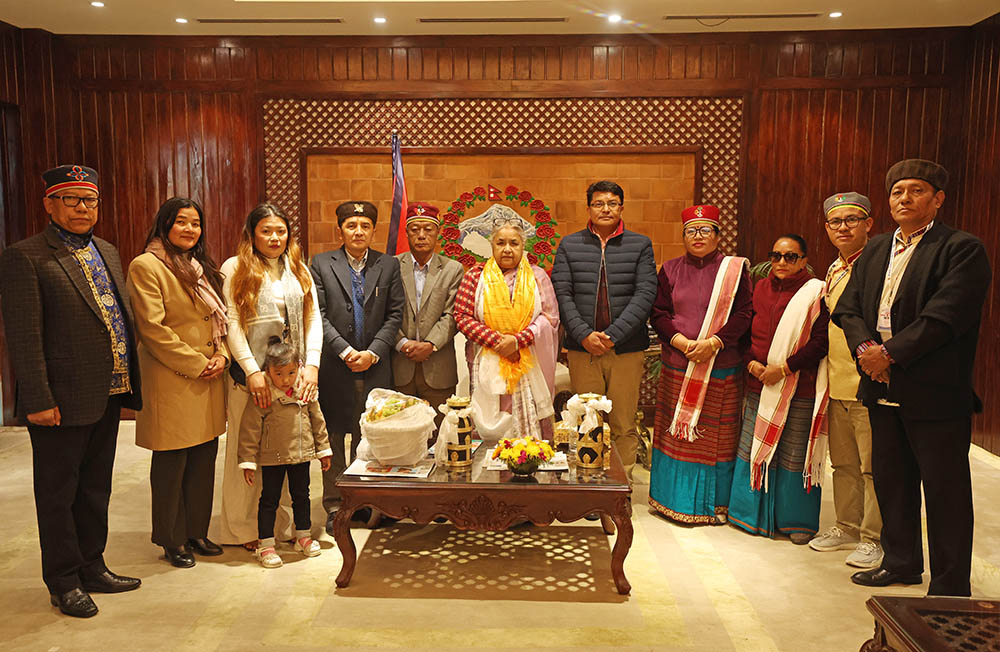 प्रधानमन्त्री कार्कीसँग नेपाल तामाङ घेदुङको प्रतिनिधिमण्डलको भेटवार्ता