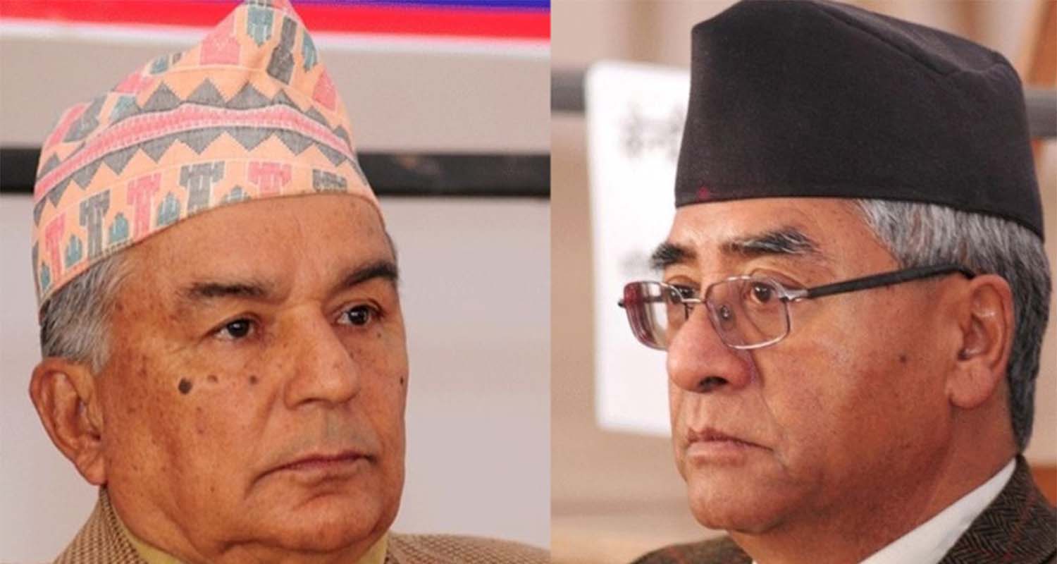 राष्ट्रपति पौडेललाई भेट्न शीतल निवास पुगे देउवा