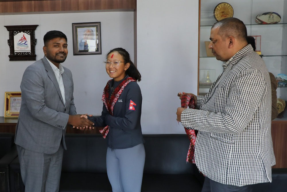 अस्ट्रेलियन ओपनको एलिट यु-१४ ट्रफी खेल्न जाने शिभालीको बिदाई