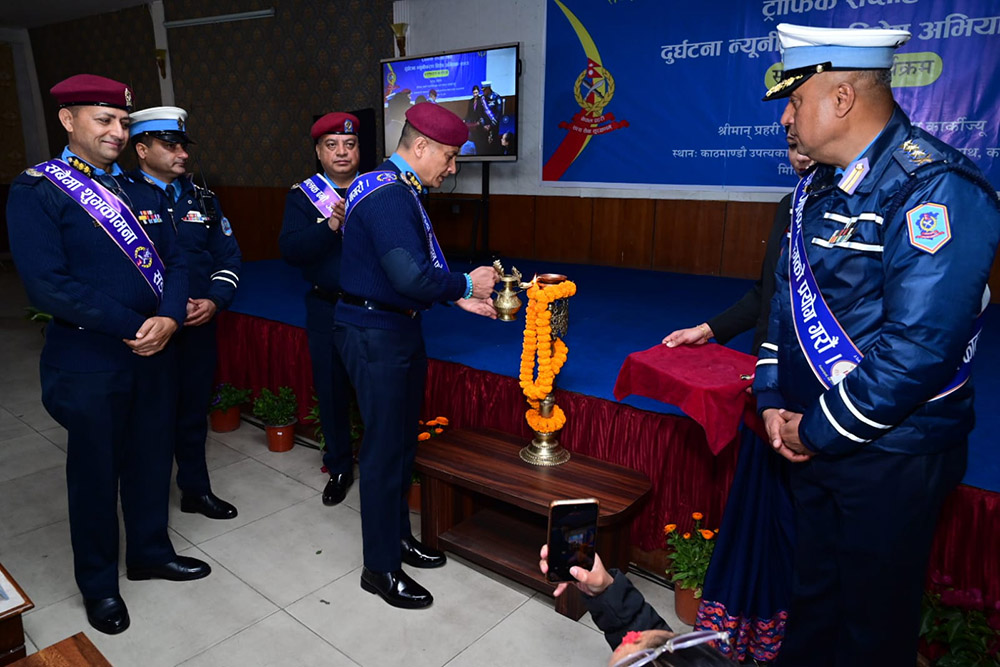 दुर्घटना न्यूनीकरण विशेष अभियान तथा ट्राफिक सप्ताह आरम्भ