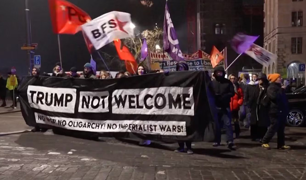 ट्रम्पको विरोधमा ज्यूरिखमा प्रदर्शन