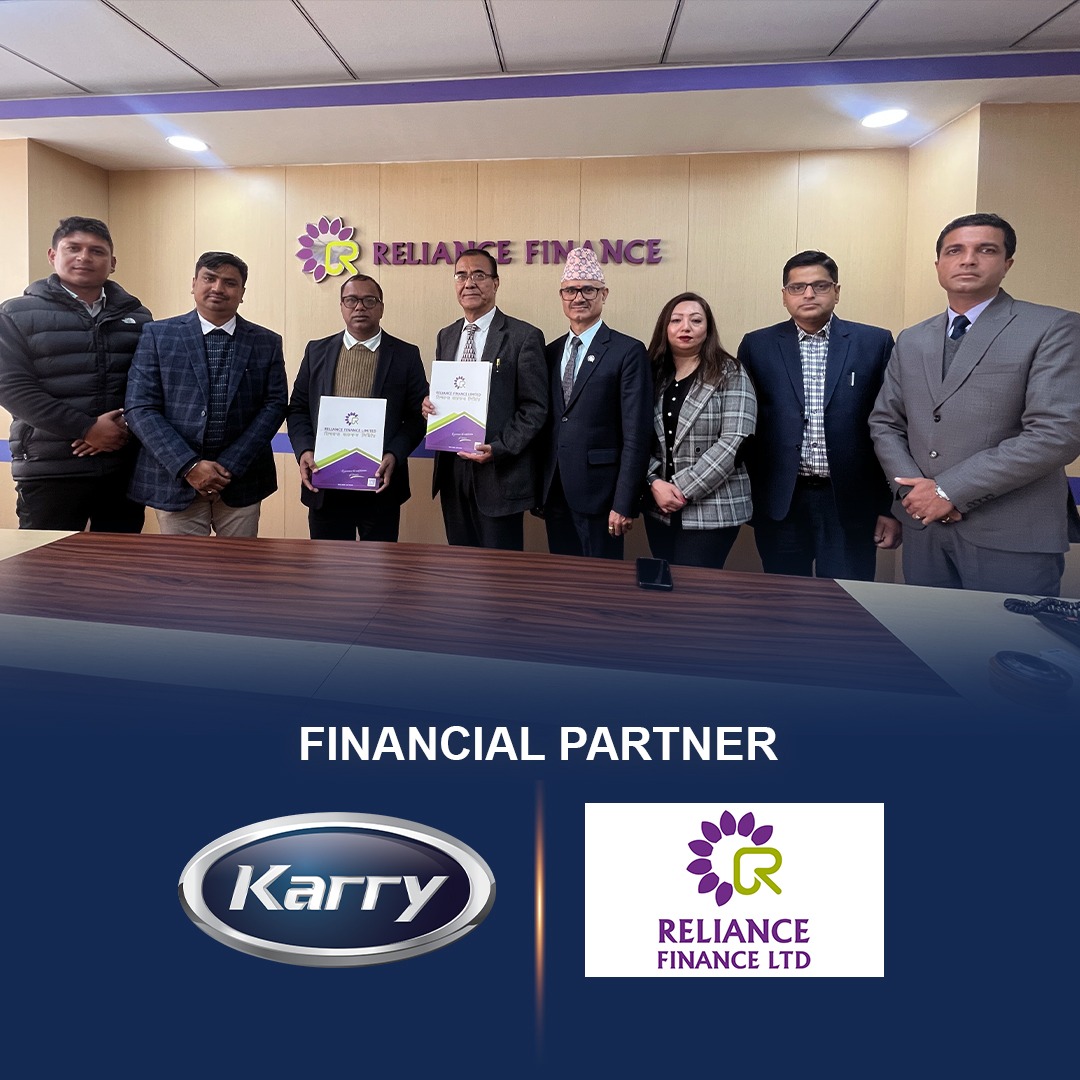 क्यारी ब्रान्डको ईभी भ्यान किन्न रिलायन्स फाइनान्सले वित्तिय सेवा दिने