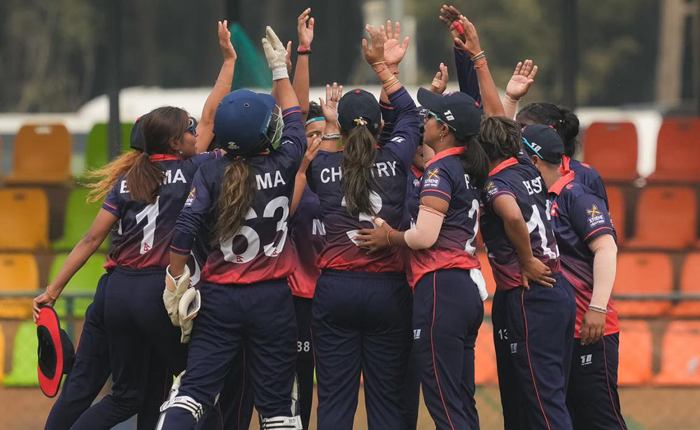 जित्नैपर्ने खेलमा नेपालले स्कटल्याण्डको सामना गर्दै