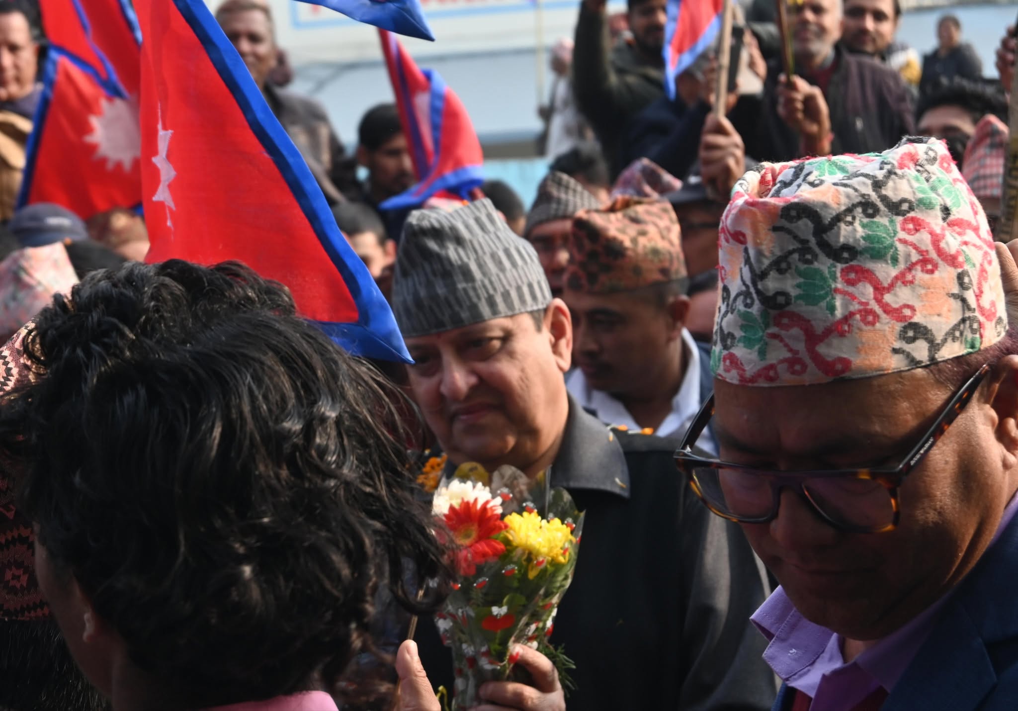 पूर्व राजा सुटुक्क विराटनगरमा, मन्दिरको दर्शन गरेर फर्किए